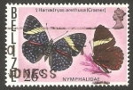 Stamps America - Belize -  Mariposa