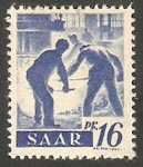 Stamps Germany -  Saar - 203 - Trabajadores de la industria