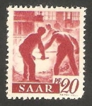 Stamps Germany -  Saar - 204 - Trabajadores de la industria