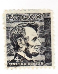 Sellos de America - Estados Unidos -  lincoln