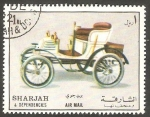 Stamps United Arab Emirates -  Sharjah - Automóvil antiguo