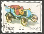 Stamps United Arab Emirates -  Sharjah - Automóvil antiguo