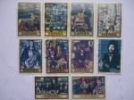 Stamps Spain -  Pintores- Oleos de José Gutiérrez Solana-1886-1945