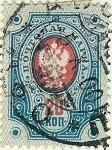 Stamps Finland -  Aguila bicéfala