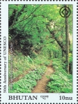 Stamps Bhutan -  JAPON - Shirakami-Sanchi