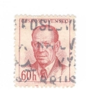 Sellos de Europa - Checoslovaquia -  Antonin Zapotocky 1884-1957