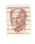 Stamps Czechoslovakia -  Ludvik Svoboda 1895-1979