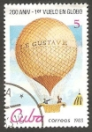 Stamps Cuba -  200 anivº del primer vuelo en globo