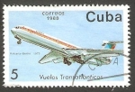 Sellos de America - Cuba -  Vuelo transatlántico