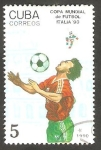 Sellos de America - Cuba -  Mundial de fútbol, Italia 90