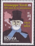 Sellos de America - Bolivia -  Giuseppe Verdi (1813-2013)