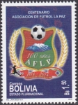 Stamps Bolivia -  Centenario Asociación de Fútbol La Paz