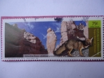 Stamps Argentina -  Parque Nacional Talampaya - Zorro Gris Chico-Dusicyon griseus.