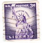 Stamps : America : United_States :  estatua de la libertad