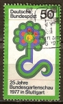 Stamps Germany -  25 años Exposición Federal de Jardinería en Stuttgart.