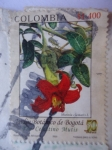 Sellos de America - Colombia -  Rosa Roja Africanas-Mutista Clematis L - Jardín Botánico de Bogotá José Celestino Mutis.