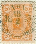 Stamps : Europe : Finland :  Tipo escudo de 1875