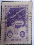 Stamps Argentina -  Primer Correo Antártido 1904-1947