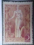 Sellos de America - Argentina -  Un Año de Gobierno-1946