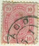 Stamps Finland -  Tipo escudo de 1875