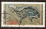 Stamps Germany -  Fósil, caballo prehistórico.