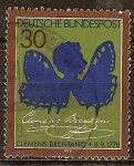 Stamps Germany -  200 Cumpleaños de Clemens Brentano (1778-1842) Poeta.