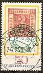 Sellos de Europa - Alemania -  Dia del sello y el Movimiento Mundial de Filatelia. 1850 3pf. sello de Sajonia.