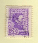 Sellos de America - Uruguay -  Scott 840. Gen. José Artigas.