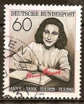 Stamps Germany -  50 Aniv nacimiento de Ana Frank (víctima de un campo de concentración y escritor del diario).