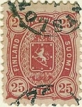 Stamps Finland -  Escudo. Valor en pennia-penni
