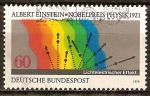 Sellos de Europa - Alemania -  Albert Einstein, Premio Nobel de Física en 1921, efecto fotoeléctrico.