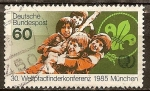 Stamps Germany -  30.Conferencia Scout Mundial 1985.