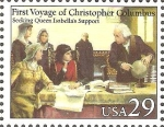 Stamps United States -  PRIMER  VIAJE  DE  COLÒN.  CRISTOBAL  COLÒN  BUSCA  APOYO  DE  LA  REINA  ISABEL
