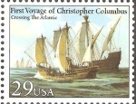 Stamps United States -  PRIMER  VIAJE  DE  COLÒN.  LAS  CARAVELAS  CRUZAN  EL  ATLÀNTICO