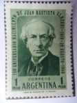 Sellos de America - Argentina -  150º Aniv.(1810-1960) Nacimiento de Juan Bautista Alberdi 1810-1884