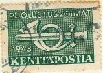 Stamps : Europe : Finland :  Espada y corneta. Militares