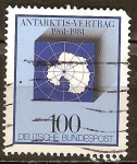 Sellos de Europa - Alemania -  20a Aniv del Tratado Antártico.