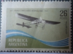 Stamps Argentina -  Primer Correo Aereo Internacional 1917-1967