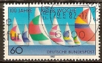 Stamps Germany -  Centenario de Kiel Regatta Week.