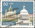 Stamps United States -  FUNDACIÒN  DE  SUIZA  1291
