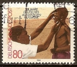 Stamps Germany -  25a Aniv de la Organización de Bienestar alemán leprosos.