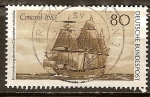 Stamps Germany -  La inmigración de los primeros alemanes en Estados Unidos,velero Concord 1683.