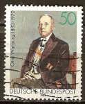 Stamps Germany -  Centenario del nacimiento de Otto Warburg. (Fisiólogo y químico).