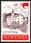 Stamps : Europe : Slovenia :  ESLOVENIA - Patrimonio del mercurio (Almadén e Idria)
