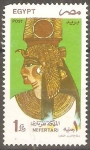 Stamps Egypt -  REINA   NEFERTARI