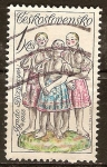 Stamps Czechoslovakia -  Cerámica Eslovaca, J.Bizmayer.
