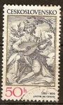 Stamps : Europe : Czechoslovakia :  Los temas musicales de grabados antiguos(Jacob de Gheyn).