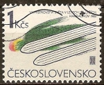 Sellos de Europa - Checoslovaquia -  XII.Campeonato del Mundo de Esquí de vuelo, Harrachov 1983.
