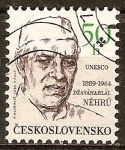Sellos de Europa - Checoslovaquia -  Aniversarios Nacimientos. Jawaharlal Nehru (estadista indio ciento).
