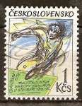 Stamps Czechoslovakia -  Campeonato de Europa Junior de tenis de mesa.